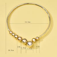Wholesale Jewelry Simple Style Round Iron Artificial Pearls Polishing Plating Inlay Choker main image 5
