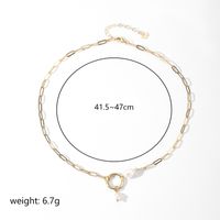 Baroque Style Bow Knot Copper Plating Inlay Freshwater Pearl 18k Gold Plated Silver Plated Pendant Necklace sku image 1