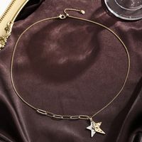 Ig Style Heart Shape Freshwater Pearl Copper 18k Gold Plated Artificial Diamond Pendant Necklace In Bulk main image 4