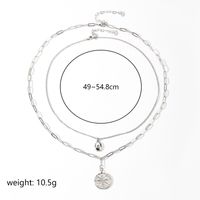 Ig Style Portrait Cross Copper Plating Inlay Freshwater Pearl Zircon 18k Gold Plated Pendant Necklace sku image 2