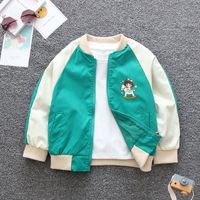 Casual Simple Style Horse Cotton Blend Girls Outerwear main image 5