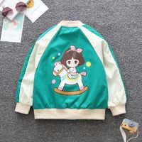 Casual Simple Style Horse Cotton Blend Girls Outerwear main image 6