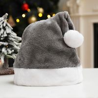 Christmas Cute Solid Color Plush Party Festival Christmas Hat sku image 6