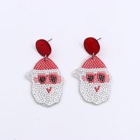 Wholesale Jewelry Simple Style Bow Knot Arylic Printing Drop Earrings sku image 2