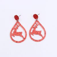 Wholesale Jewelry Simple Style Bow Knot Arylic Printing Drop Earrings sku image 4