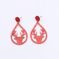Wholesale Jewelry Simple Style Bow Knot Arylic Printing Drop Earrings sku image 5