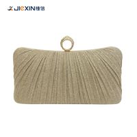 Women's Medium All Seasons Polyester Metal Solid Color Vintage Style Pillow Shape Lock Clasp Evening Bag sku image 3