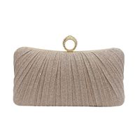 Women's Medium All Seasons Polyester Metal Solid Color Vintage Style Pillow Shape Lock Clasp Evening Bag main image 4