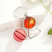Sports Ball Basketball Football Metal Unisex Bag Pendant Keychain sku image 3