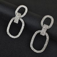Wholesale Jewelry Casual Streetwear Geometric Rhinestone Drop Earrings main image 6
