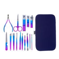 Fairy Style Gradient Color Stainless Steel Nail Tools 1 Set main image 4
