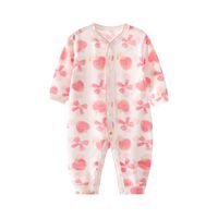 Casual Animal Flower Bow Knot Cotton Baby Rompers main image 6