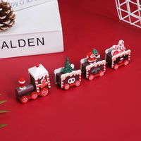 Christmas Cute Modern Style Christmas Tree Santa Claus Wood Daily Party Decorative Props sku image 2