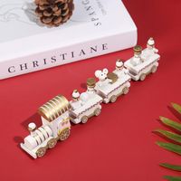 Christmas Cute Train Wood Party Decorative Props sku image 3