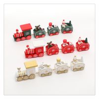 Christmas Christmas Classic Style Streetwear Train Wood Party Carnival Decorative Props main image 4