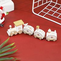 Christmas Christmas Classic Style Streetwear Train Wood Party Carnival Decorative Props sku image 2