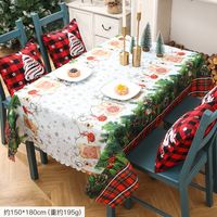 Christmas Cute Elk Cloth Home Party Festival Tablecloth sku image 2