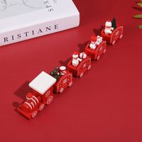 Christmas Cute Train Wood Party Carnival Decorative Props sku image 3