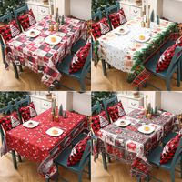 Christmas Cute Elk Cloth Home Party Festival Tablecloth main image 1