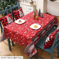 Christmas Cute Elk Cloth Home Party Festival Tablecloth sku image 4