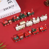 Christmas Streetwear Train Wood Party Carnival Decorative Props main image 5