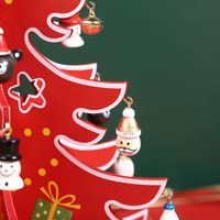 Noël Style De Bande Dessinée Sapin De Noël Bois Vacances Fête Accessoires Décoratifs main image 5