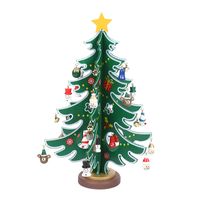 Christmas Cartoon Style Christmas Tree Wood Holiday Party Decorative Props main image 3