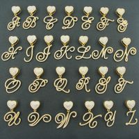 Simple Style Shiny Letter Alloy Inlay Rhinestones Unisex Charms Necklace main image 3