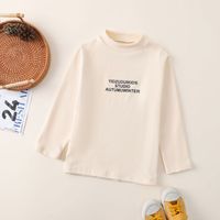 Lässig Einfacher Stil Brief Baumwollmischung T-shirts & Blusen main image 8