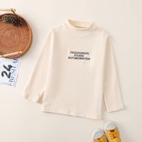 Casual Simple Style Letter Cotton Blend T-shirts & Blouses sku image 10