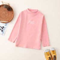 Casual Simple Style Letter Cotton Blend T-shirts & Blouses main image 3