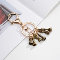 Vintage Style Solid Color Chess Metal Plating Unisex Keychain main image 9