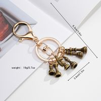 Vintage Style Solid Color Chess Metal Plating Unisex Keychain sku image 1
