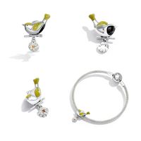 Simple Style Shiny Cactus Floral Sterling Silver Inlay Zircon Jewelry Accessories main image 7