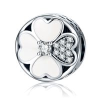 Simple Style Shiny Cactus Floral Sterling Silver Inlay Zircon Jewelry Accessories sku image 4
