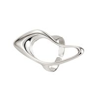 Simple Style Solid Color Sterling Silver Gold Plated Rings In Bulk sku image 1