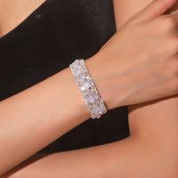 Simple Style Solid Color Rhinestone Women's Bracelets main image 1