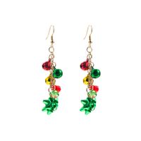 1 Pair Christmas Colorful Flower Plating Artificial Crystal Alloy Ear Hook main image 4