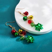 1 Pair Christmas Colorful Flower Plating Artificial Crystal Alloy Ear Hook main image 5