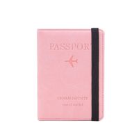 Women's Letter Solid Color Airplane Pu Leather Open Wallets sku image 6