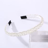 Women's Simple Style Shiny Solid Color Plastic Inlay Rhinestones Hair Band sku image 5