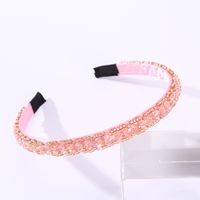 Women's Simple Style Shiny Solid Color Plastic Inlay Rhinestones Hair Band sku image 6