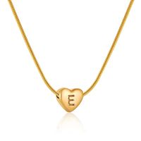 Elegant Letter Heart Shape Stainless Steel Titanium Steel Necklace sku image 13