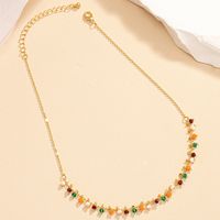 Retro Simple Style Round Alloy Plating Women's Necklace main image 6