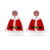 Wholesale Jewelry Vintage Style Christmas Tree Santa Claus Elk Arylic Sequins Drop Earrings sku image 6