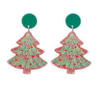 Wholesale Jewelry Vintage Style Christmas Tree Arylic No Inlaid Drop Earrings sku image 2