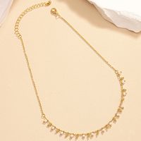 Commute Round Alloy Inlay Pearl Women's Necklace main image 6