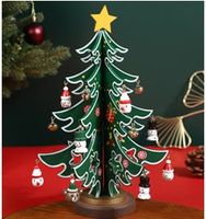 Christmas Cartoon Style Christmas Tree Wood Holiday Party Decorative Props sku image 1