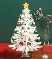 Weihnachten Cartoon-stil Weihnachtsbaum Holz Ferien Gruppe Dekorative Requisiten sku image 2