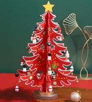Christmas Cartoon Style Christmas Tree Wood Holiday Party Decorative Props sku image 3